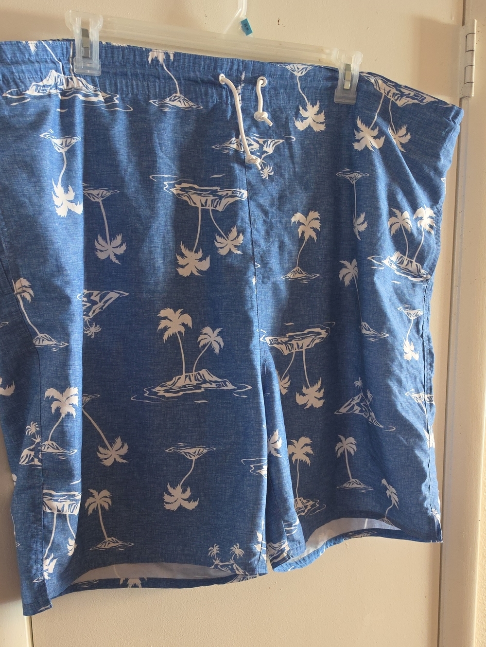 Old Navy Blue Tropical Island Swim Trunks Size XXL 52W